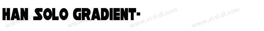 Han Solo Gradient字体转换